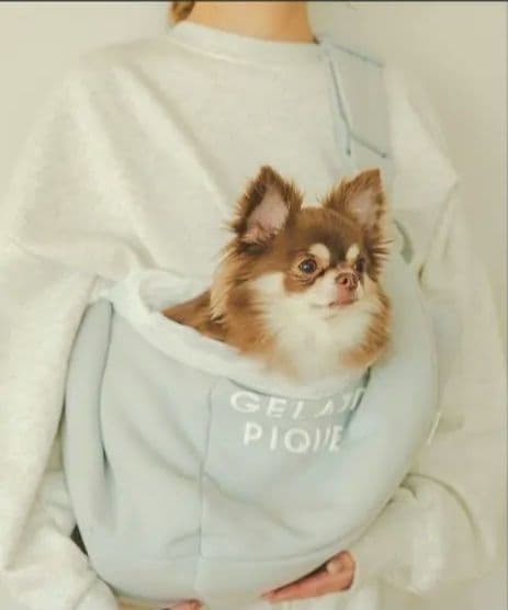 GELATO PIQUE 【CAT&DOG】裏毛スリング　ブルー