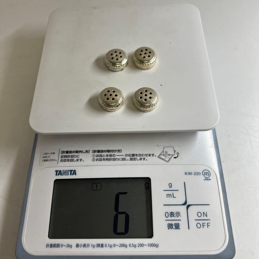 専用クリストフル　ソルトシェカー4個　箱付　高さ4.3㎝　東Y8-0217①大
