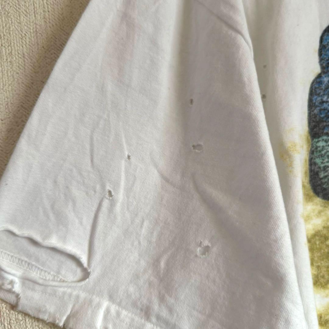 【美品】カイカイキキ　両面プリントTシャツ　ダメージ加工　村上と西本　XL