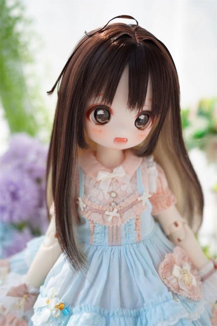 AS401 BJD 1/3 人形 ドール　用ウィッグ カツラ 耐熱 ハンドメイド