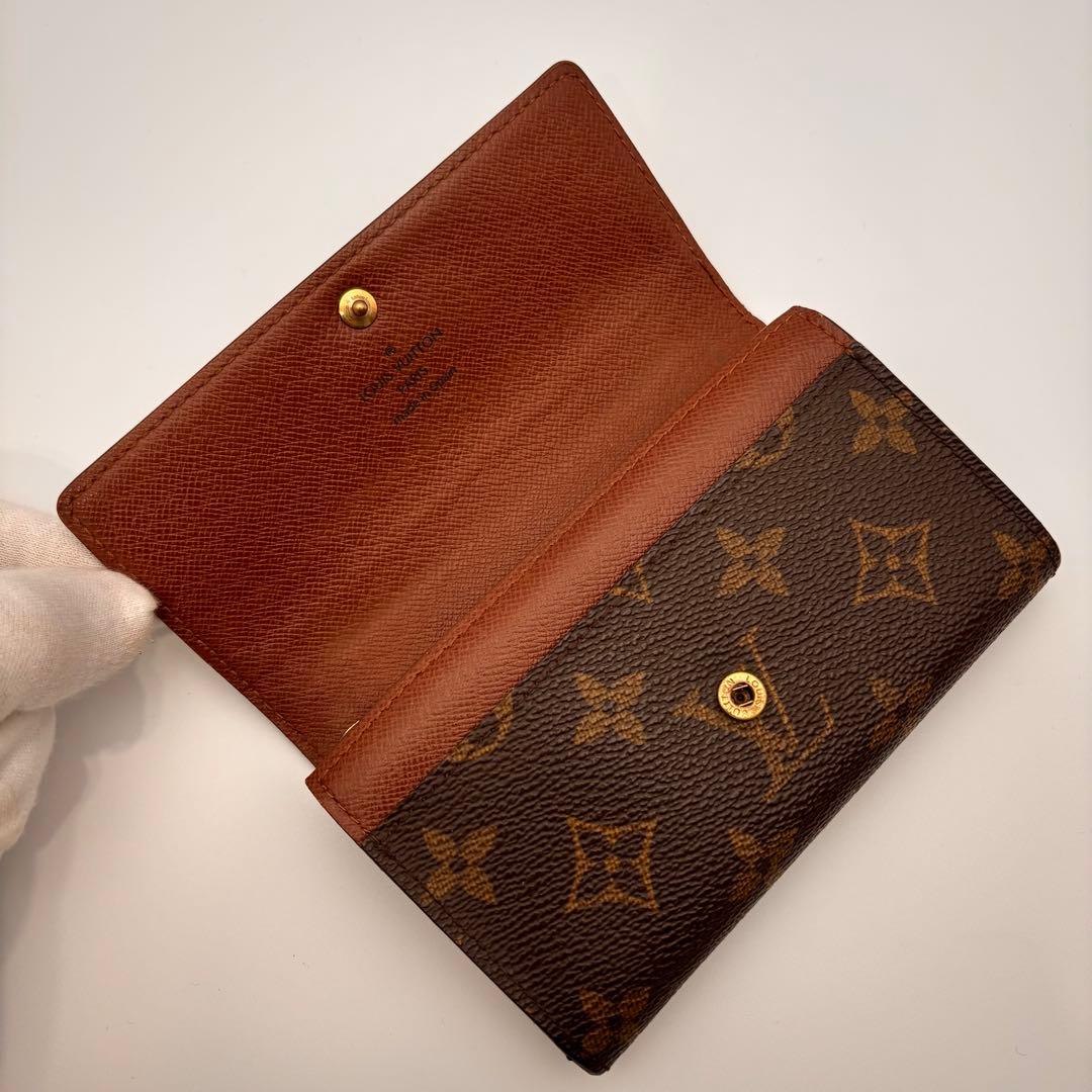 【鑑定済み】ルイヴィトン✨ポルトモネジップ✨二つ折り財布 モノグラム✨コンパクト