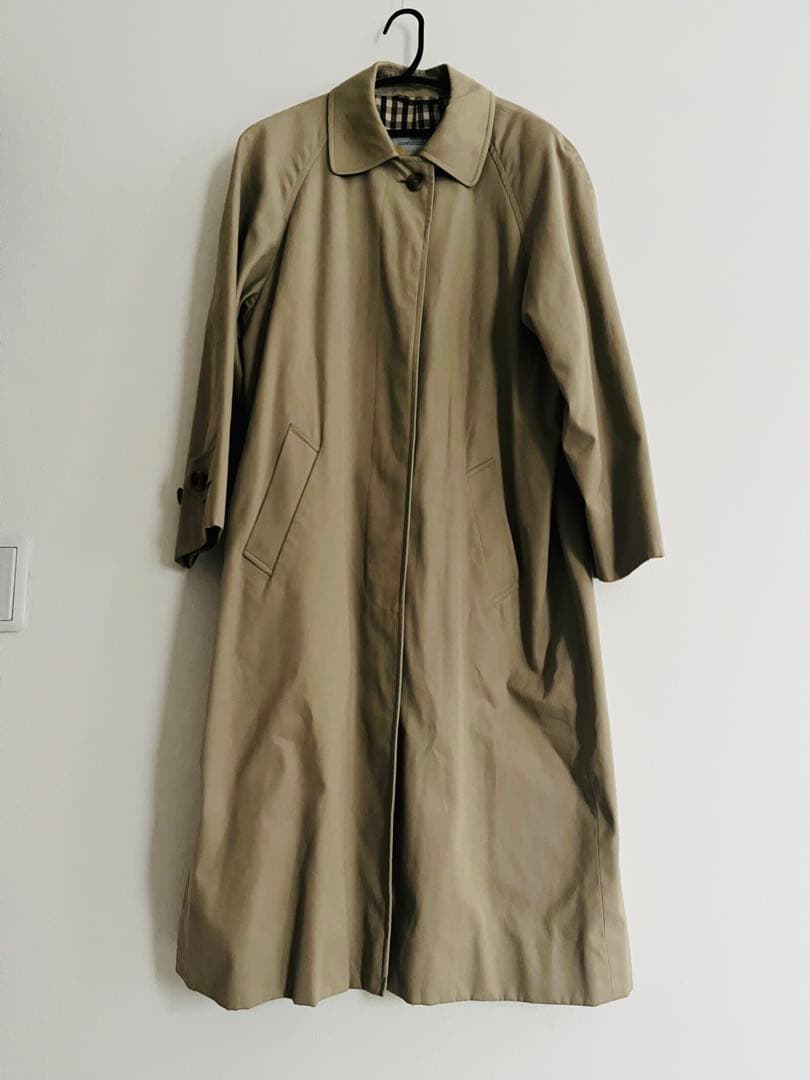 aquascutum アクアスキュータム ベージュ トレンチコート チェック裏地