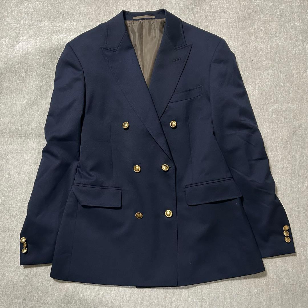 【美品】NOLLEY'S⭐︎ノーリーズ 紺ブレジャケット 金ボタン ダブルブレスト