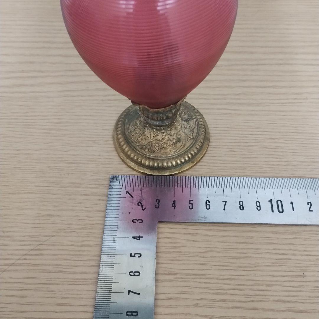 き*ね様 ピンクリブグラスと金属ピッチャーセット