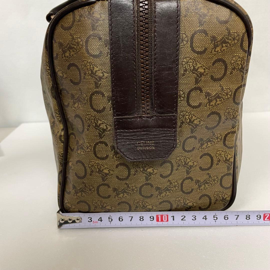 CELINE セリーヌ オールド ハンドバッグ ミニボストン マカダム 馬車