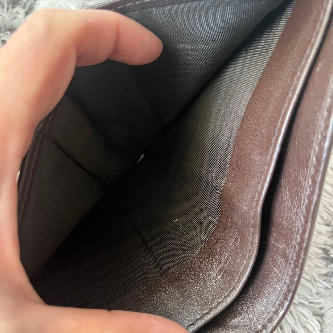 専用　GUCCI 折り財布　GGロゴ金具 キャンバスブラウンダークブラウン