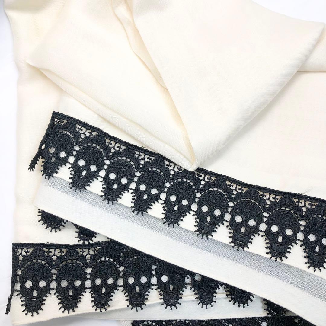 ai ✨　ALEXANDER MQUEEN ストール　ショール　スカル