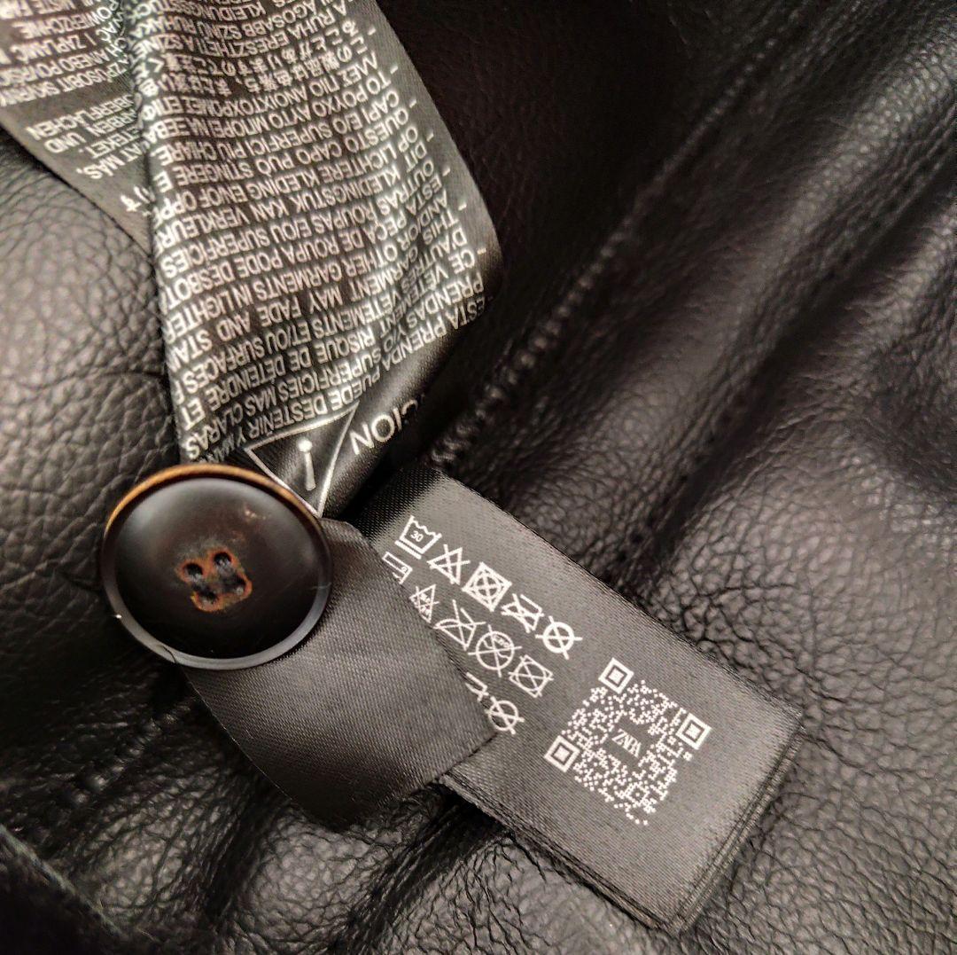 新品ザラZARA✨ファー ロングコート ブラック 黒M ファーコート ボアコート
