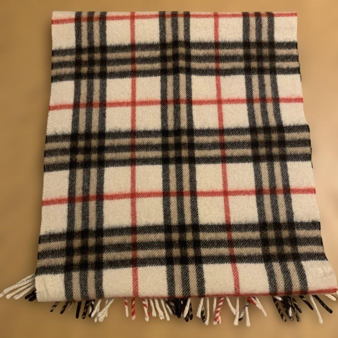 美品　Burberrys 100%カシミヤ マフラー チェック柄