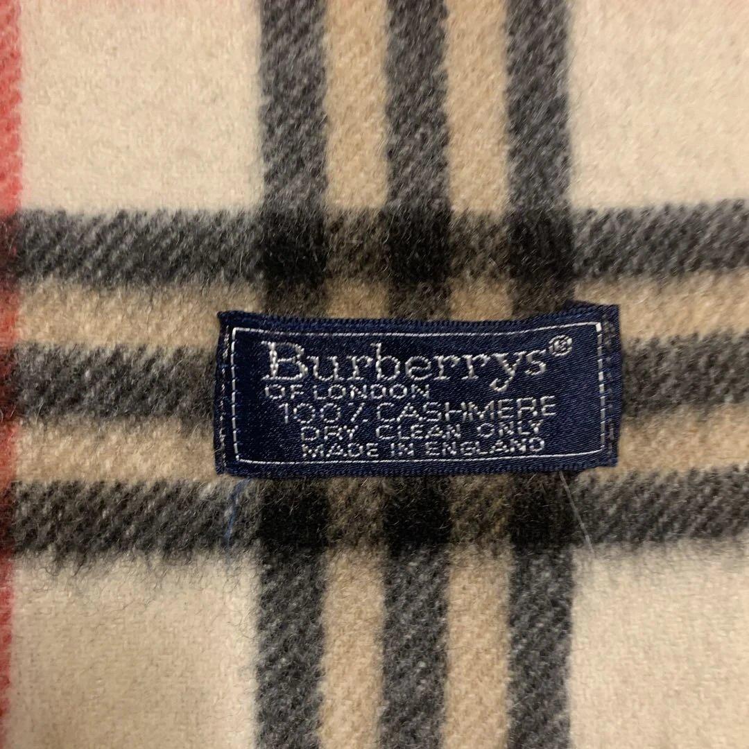 美品　Burberrys 100%カシミヤ マフラー チェック柄