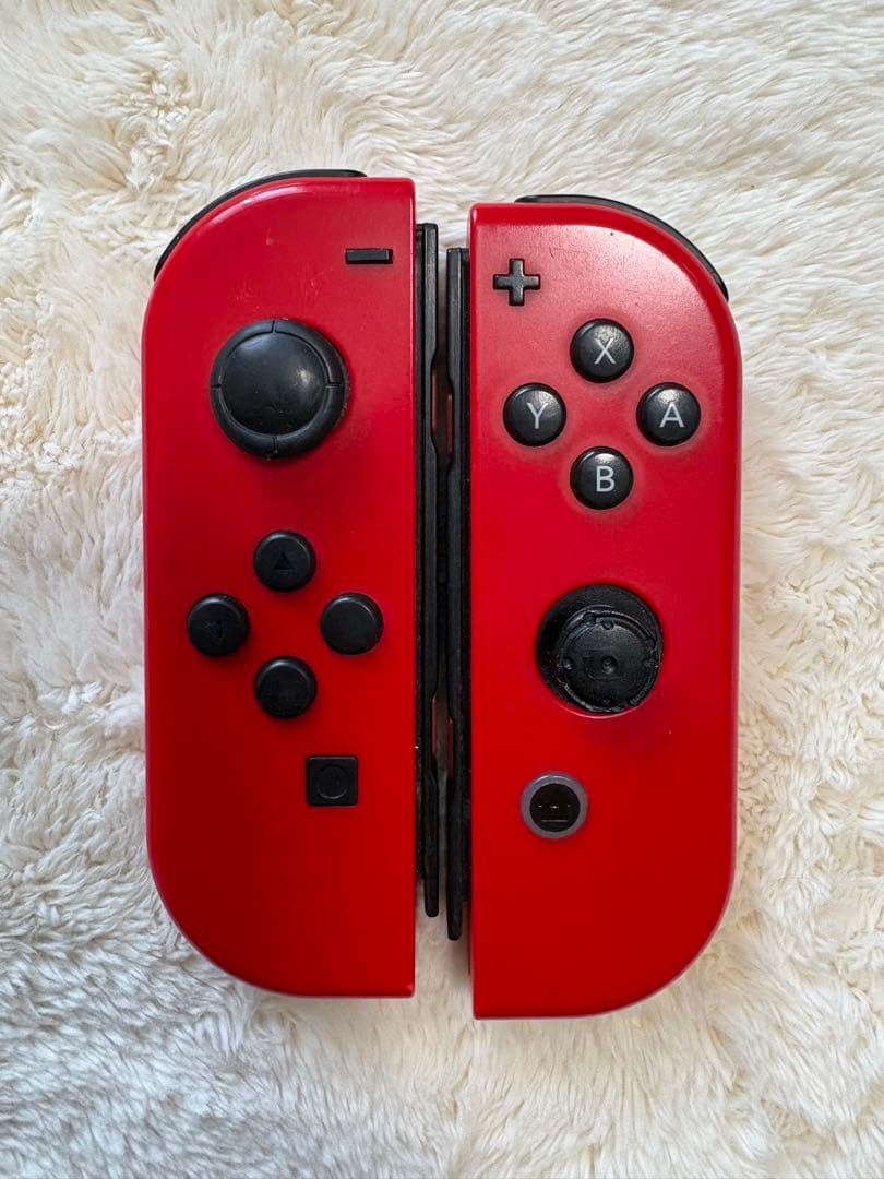 Switch本体セット＋赤ジョイコン(ジャンク)＋純正ケース＋SDカード付
