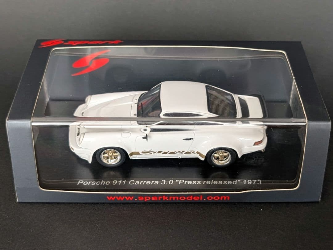 スパーク 1/43 ポルシェ 911 カレラ 3.0 プレスリリース 1973