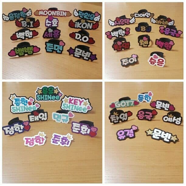 ネームプレート(ブローチ、ペン用ラ制作可/2コ―100円、4コ以上―200円割引
