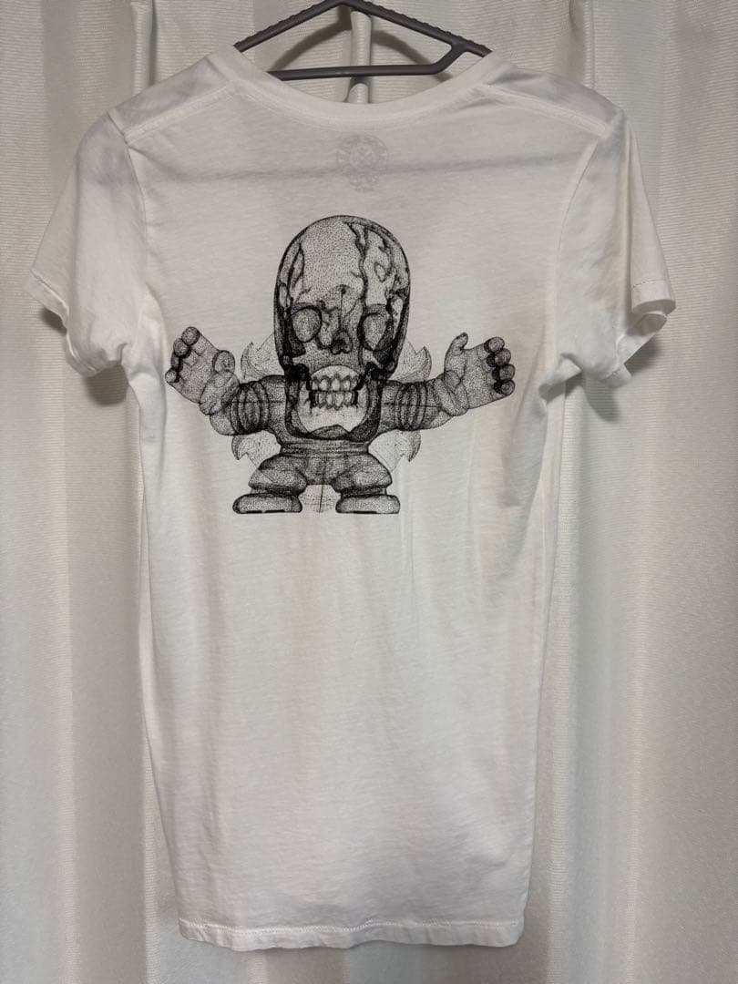 Chrome Hearts ホワイト Vネック Tシャツ XS