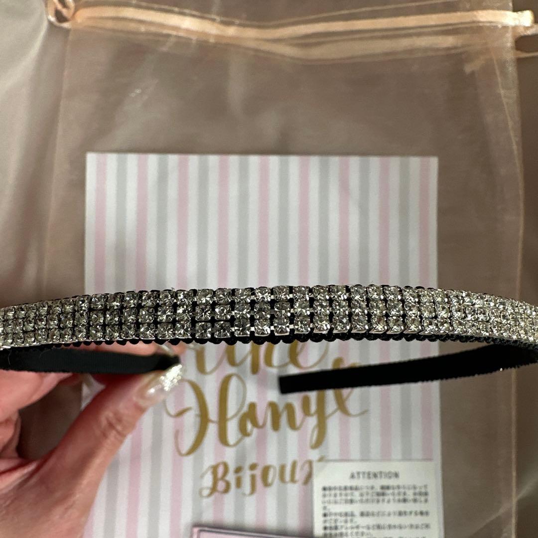 THE HANY Bijoux ラインストーンカチューシャスキニー