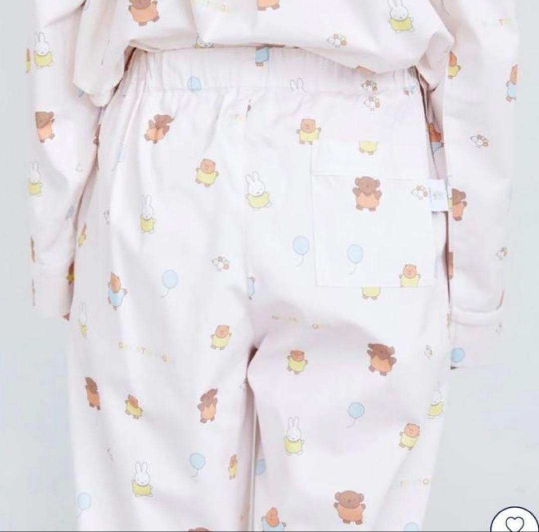 ジェラートピケ　Dick Bruna 総柄ネルロングパンツ　ミッフィー　ボリス