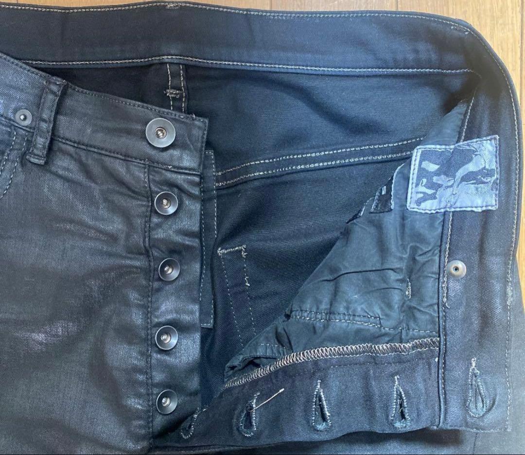 rickowens drkshdw コーティングデニム