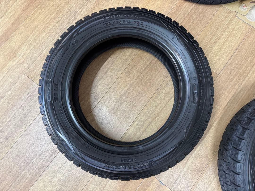 ダンロップDUNLOP WINTERMAXX155/65R14 75Q日本製３本
