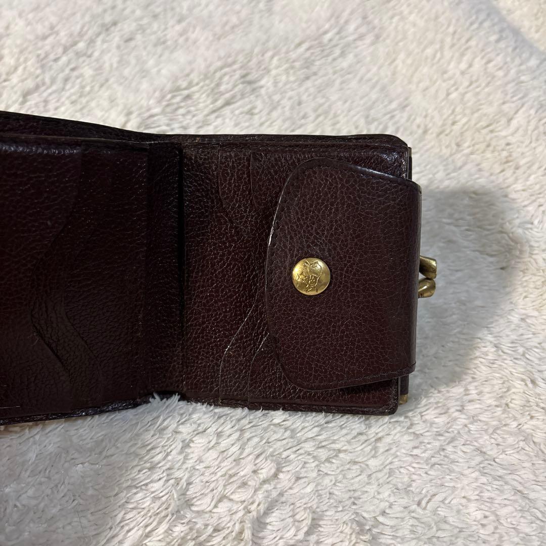 【ILBISONTE】　二つ折り財布　ブラウン