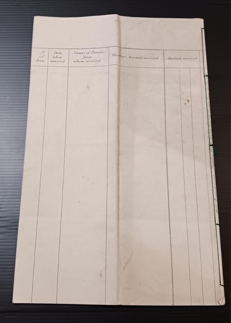 19世紀 英国 遺産会計文書 手書き証書 収入支出記録 印紙付