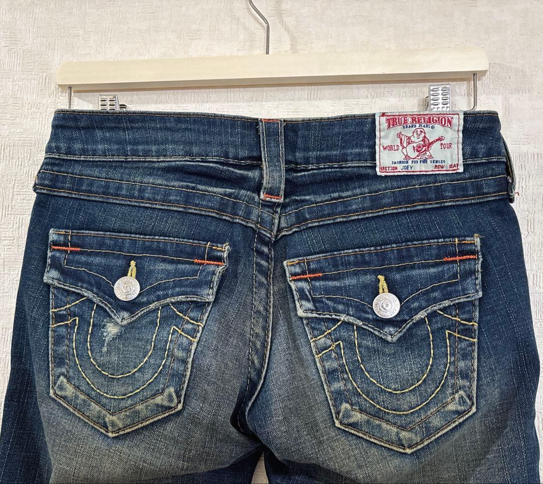 TRUE RELIGION ブーツカット　ダメージ加工　デニム　26