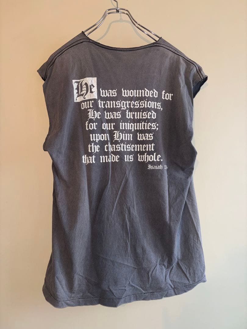 90sアートプリント Tシャツ フェード