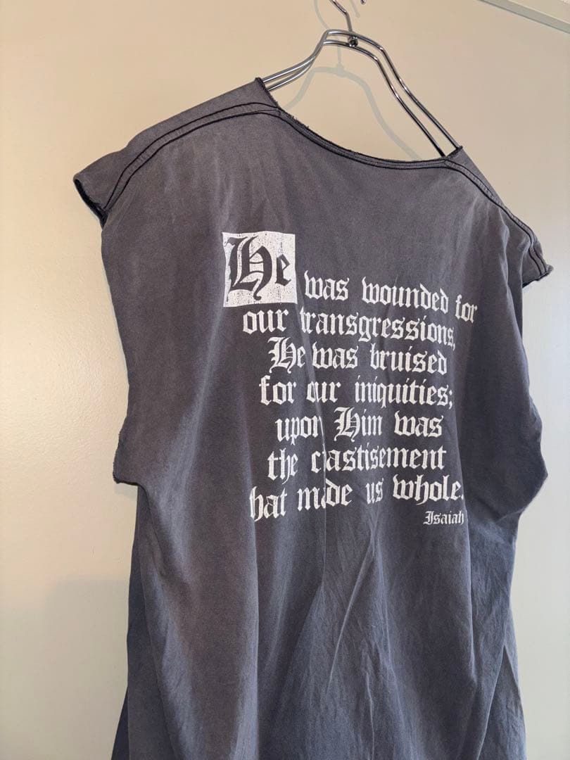90sアートプリント Tシャツ フェード