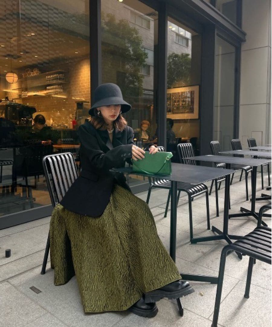 ジャケット・アウター ameri vintage WAIST SHAPE FLARE JACKET