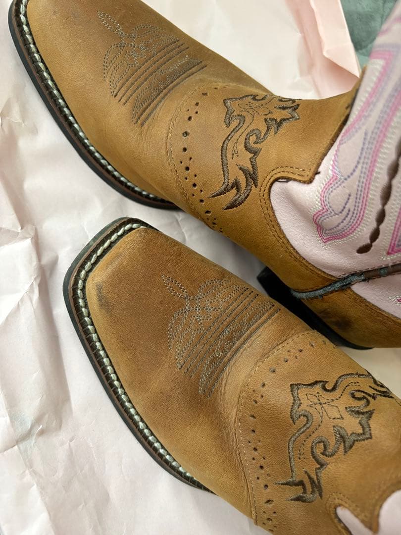古着 ウエスタンブーツ Justin 22.5～23センチ
