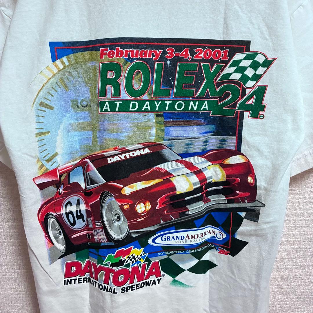90s 00s USA製 ROLEX DAYTONA 24 Tシャツ L