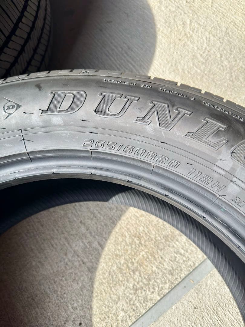 ◇新車外しダンロップ265/60R20 2025年48週製4本　ランクル250