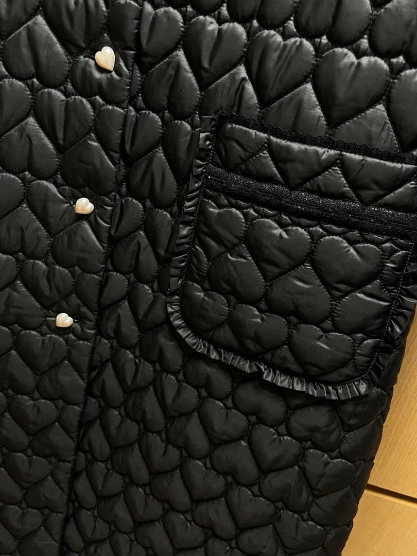 【正規品】Maria pipi ハートキルトコート 黒 青木美沙子