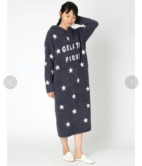 【新品・値札付き】gelato pique星柄フードワンピース