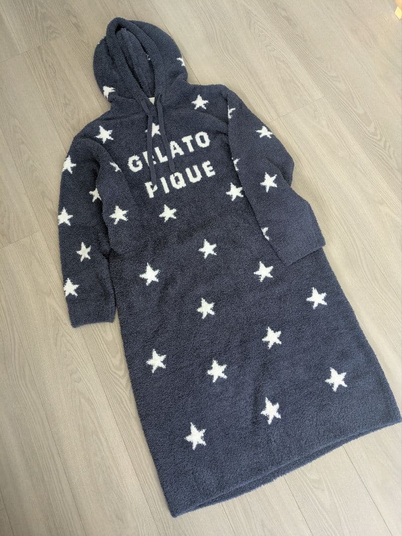 【新品・値札付き】gelato pique星柄フードワンピース