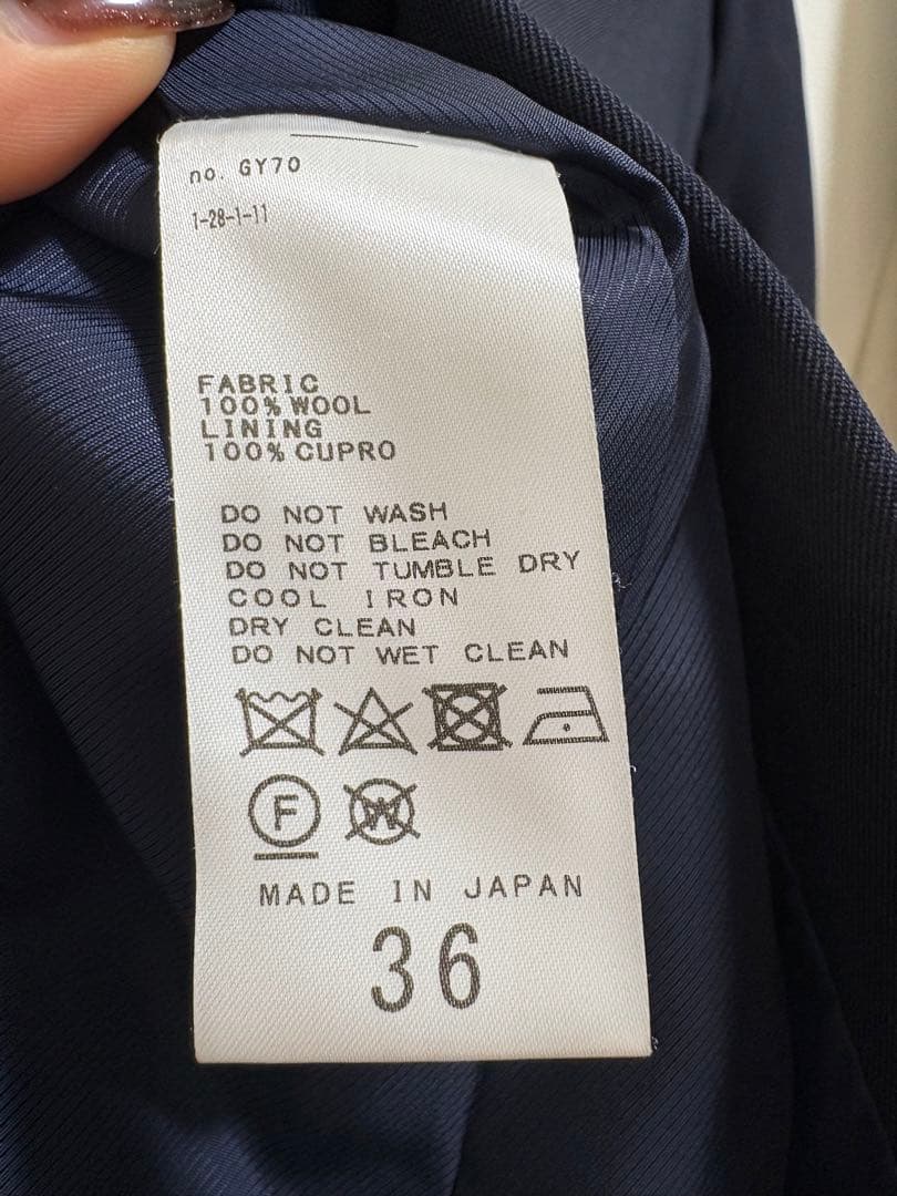 ピークドロングジャケット