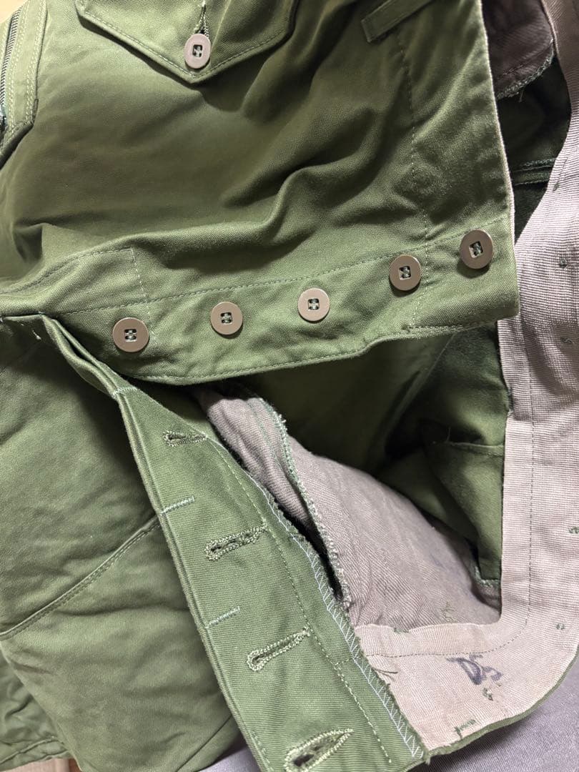 【スウェーデン軍】m69 タンカースパンツ c50 Lサイズ リペア有