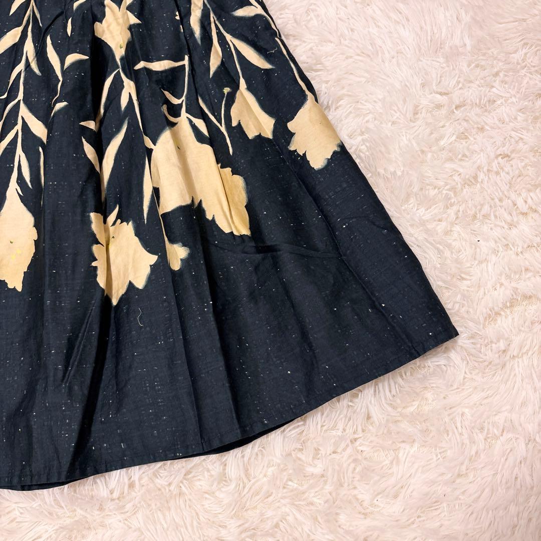 【新品未使用✨近年モデル】パラスパレス 花柄 ロングスカート ギャザー フレア