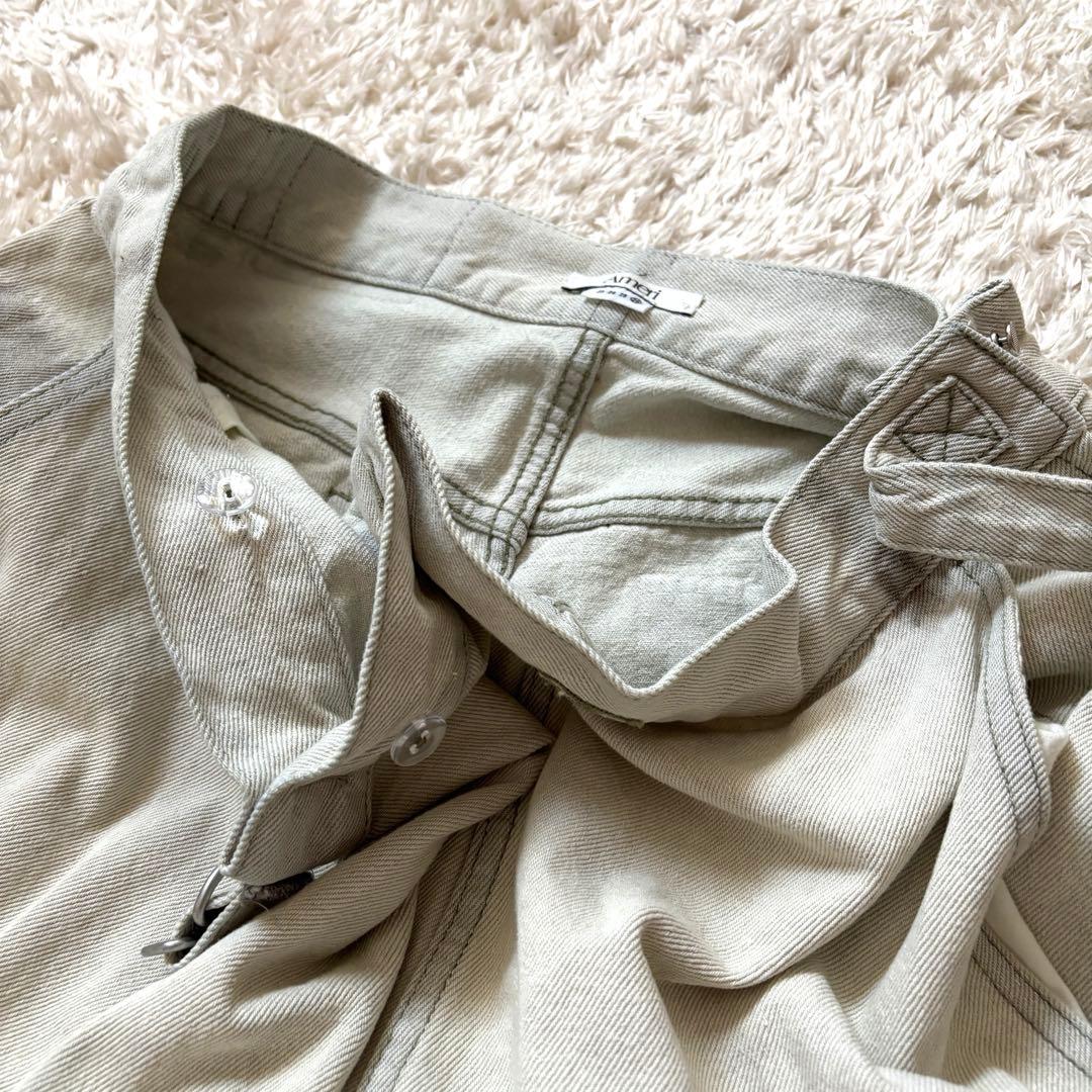 極美品✨25年発売 Ameri WRAP DENIM WIDE PANTS L