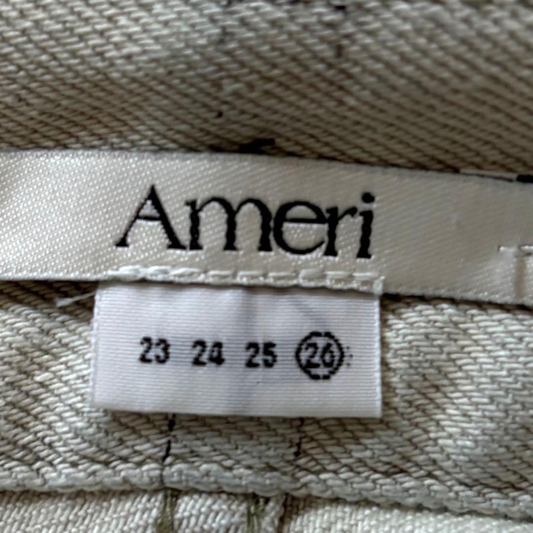 極美品✨25年発売 Ameri WRAP DENIM WIDE PANTS L