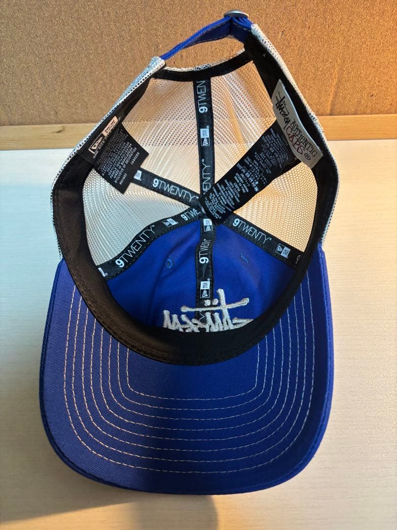 Stussy New era 9twenty Basic trucker ブルー
