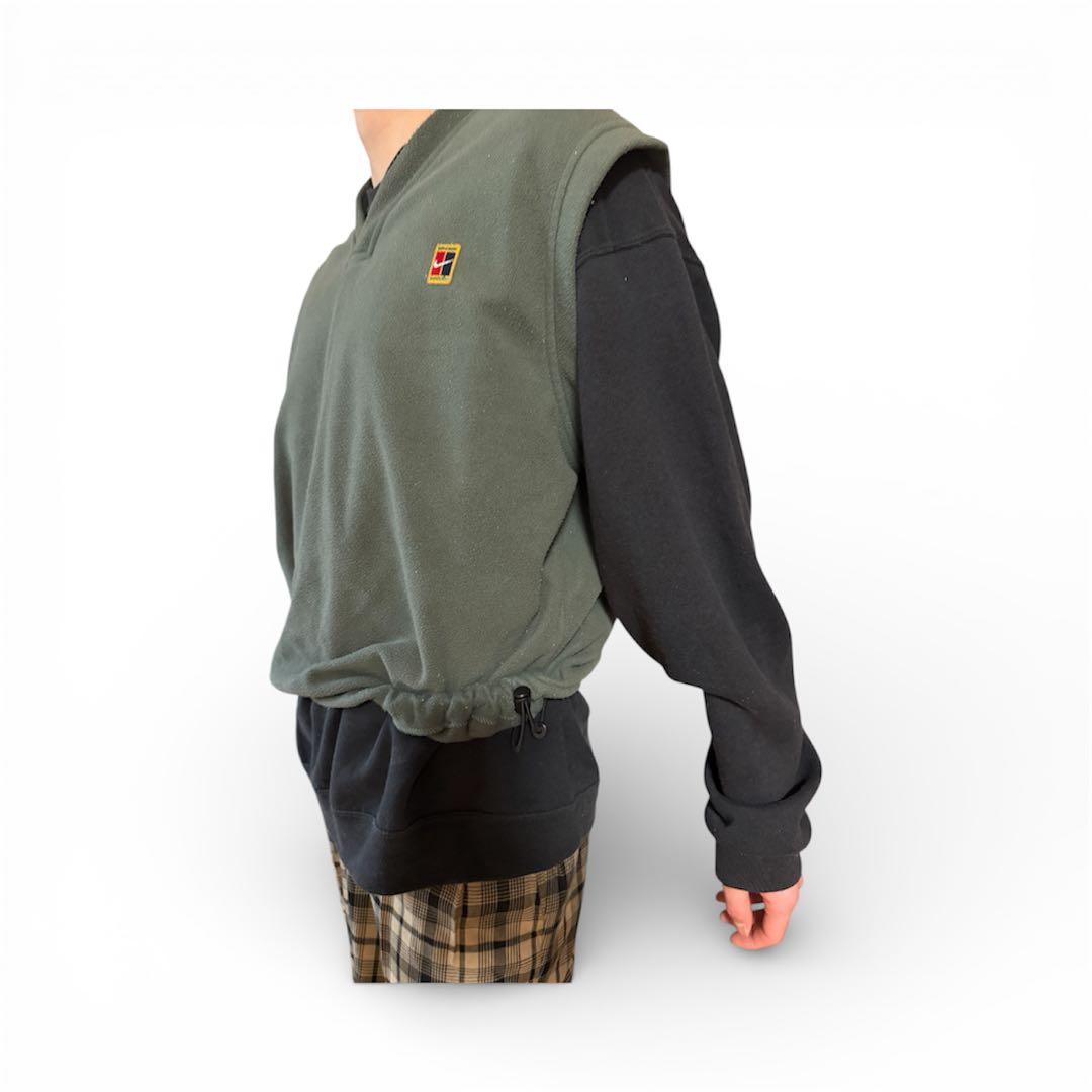 トップス 1990's NIKE fleece vest green XL