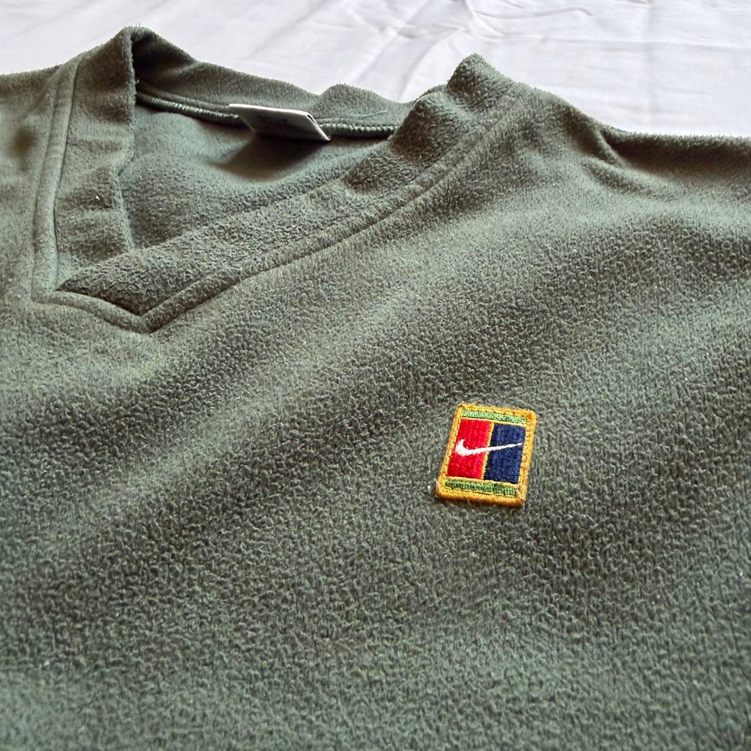 トップス 1990's NIKE fleece vest green XL