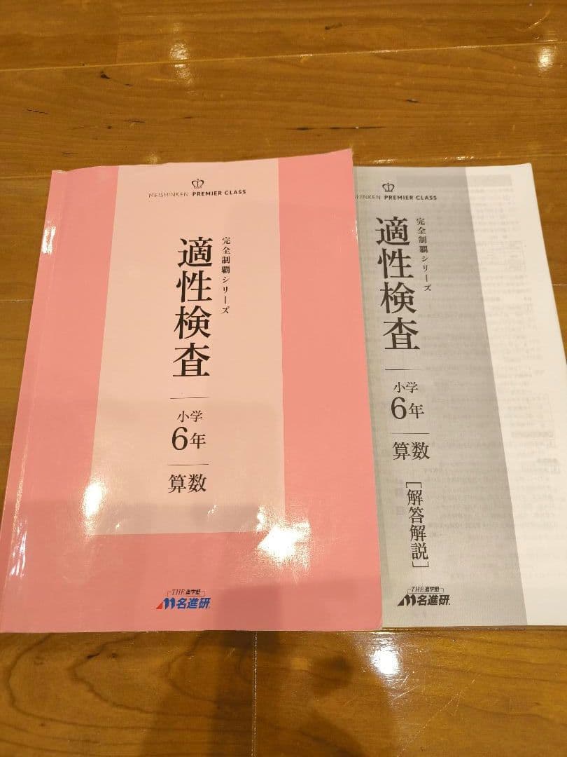 【名進研　完全制覇シリーズ適性検査教材　小6】