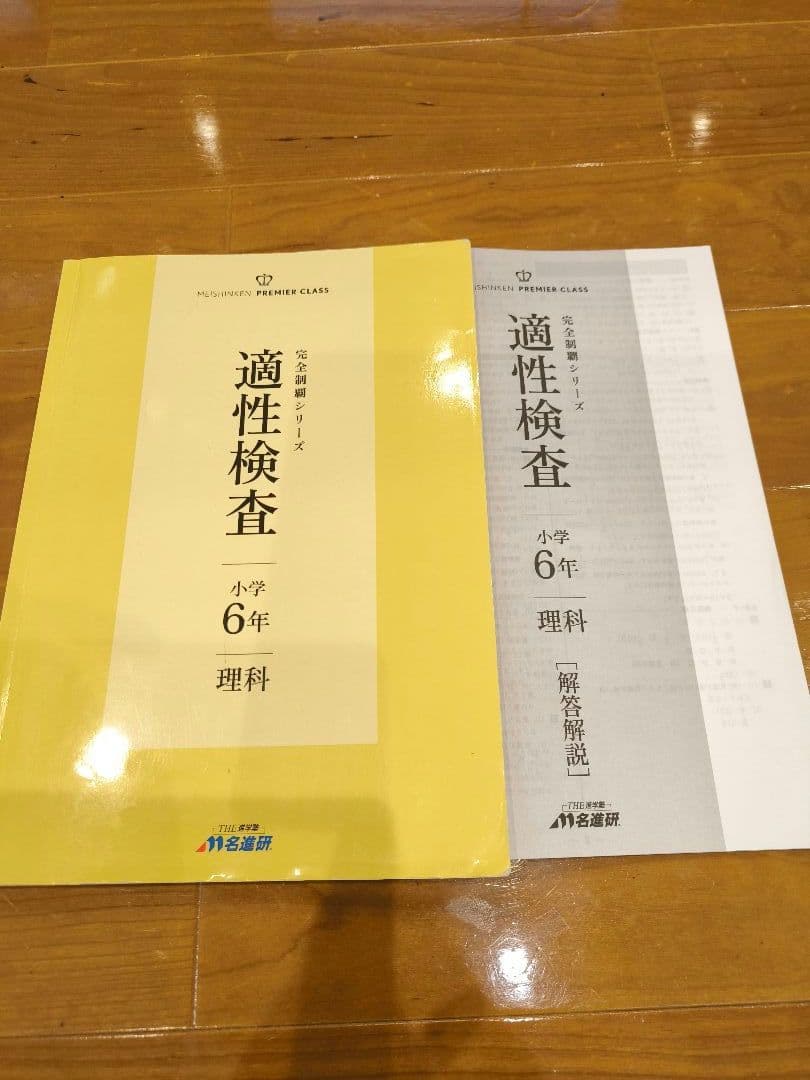 【名進研　完全制覇シリーズ適性検査教材　小6】