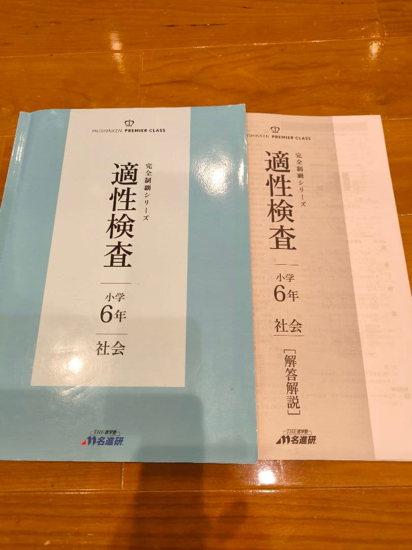 【名進研　完全制覇シリーズ適性検査教材　小6】