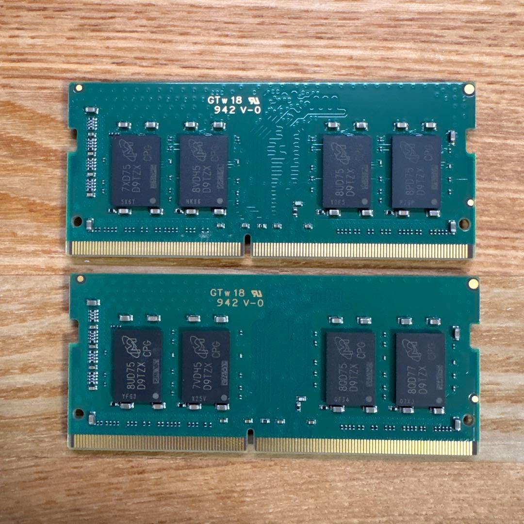 DDR4 8GBx2枚 16GB DDR4-2666 動作確認済み