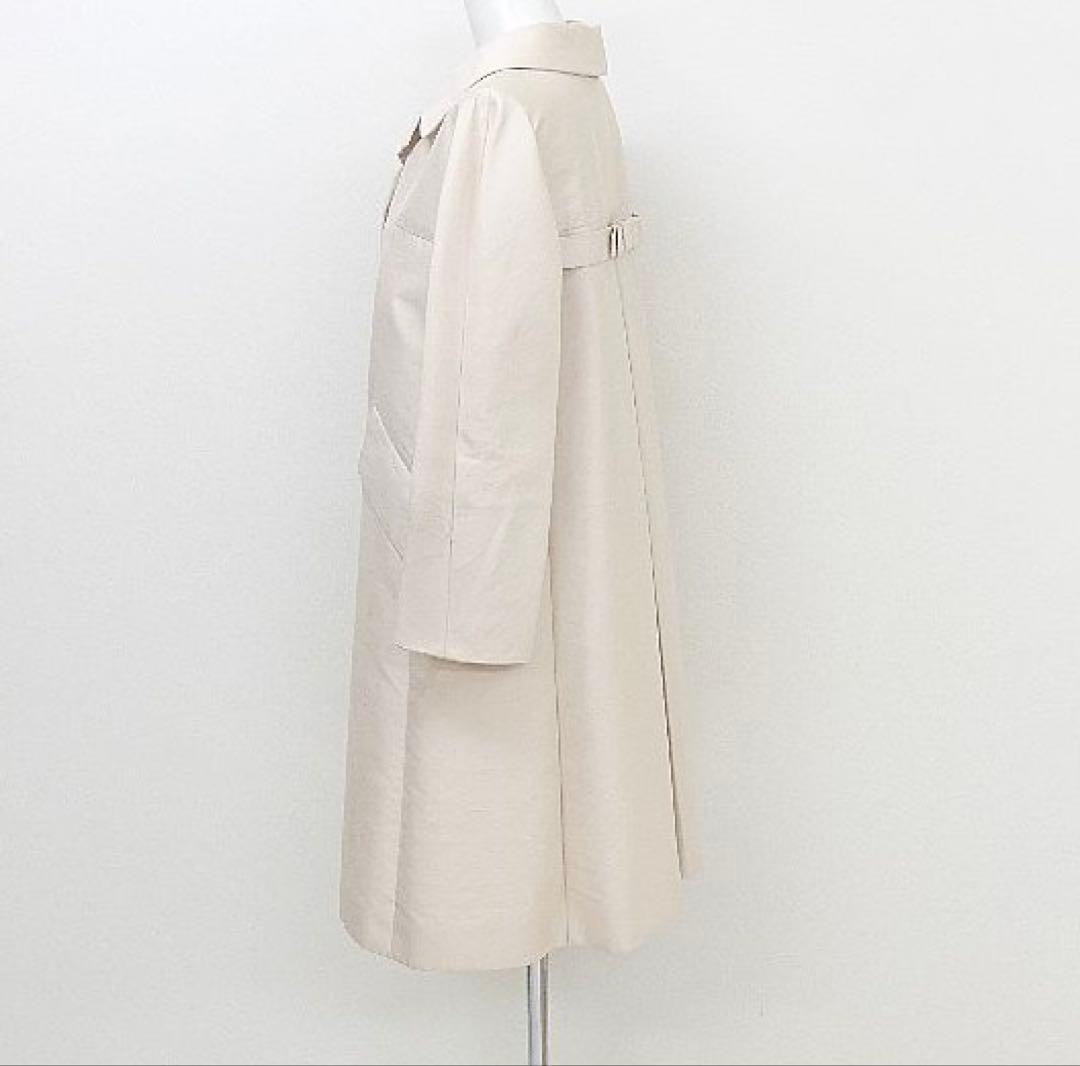 CELINE セリーヌ コート シルク混 ベージュ 38 春秋 フランス製