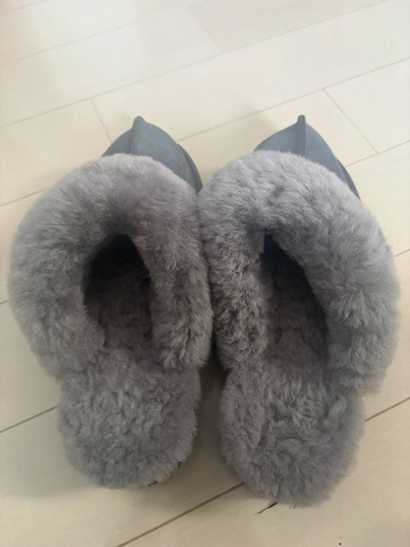 KANGROO UGG グレー ムートン スリッパ ブーツ