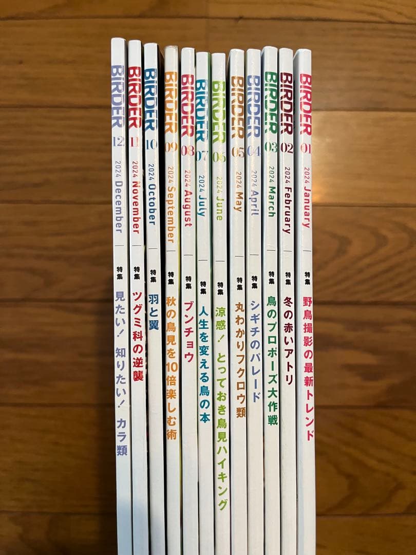 BIRDER（2024.1-12月号）　12冊セット