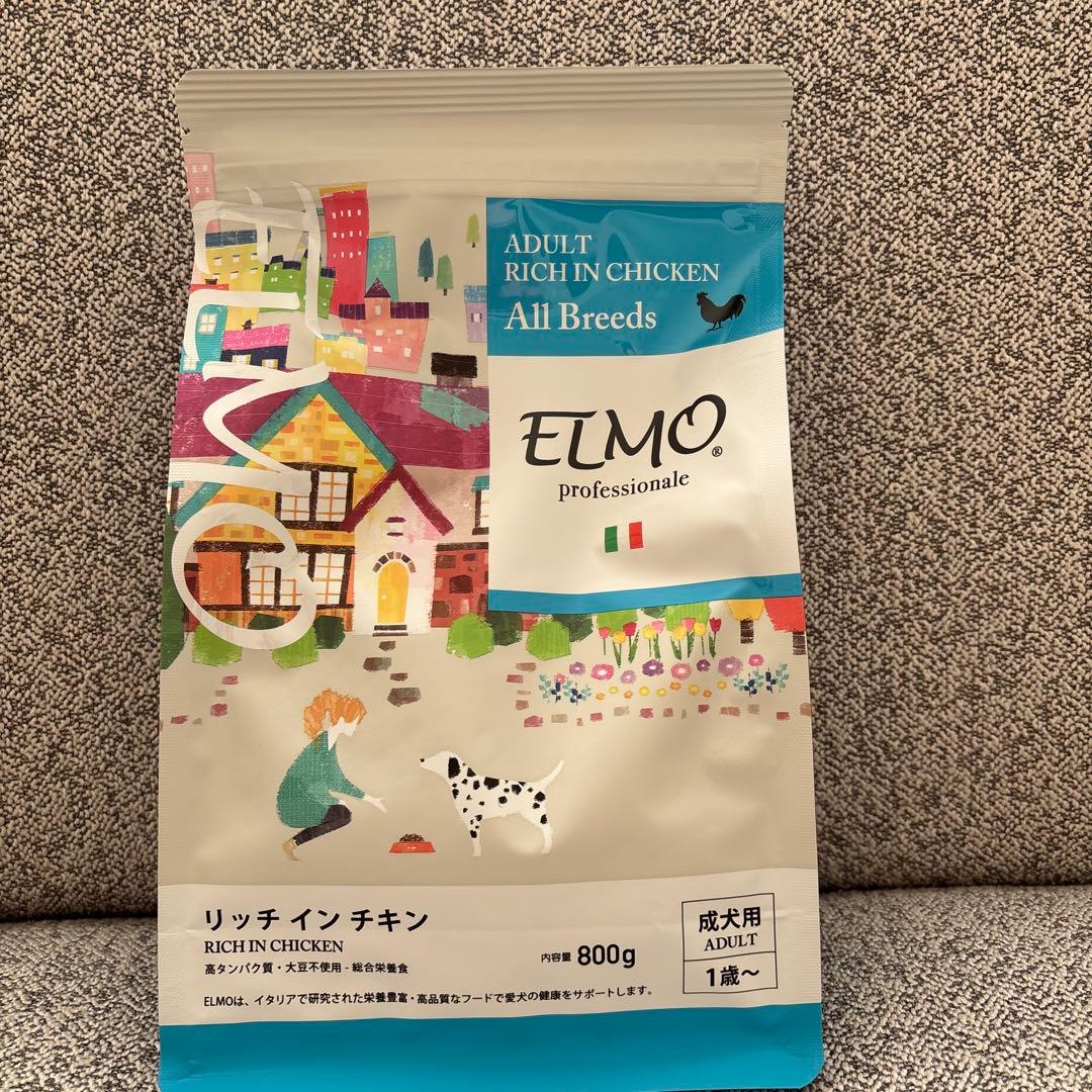 ELMO エルモ　リッチインチキン　成犬用　 3キロ1袋　800g3袋